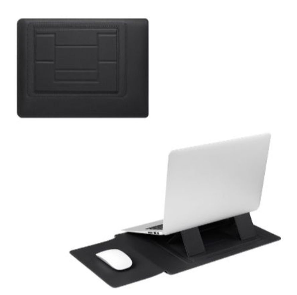 Laptop Stand Bag Pouch Leather Sleeve Waterproof Cover With Holder Function Laptop Sleeve And Stand High Quality Protect