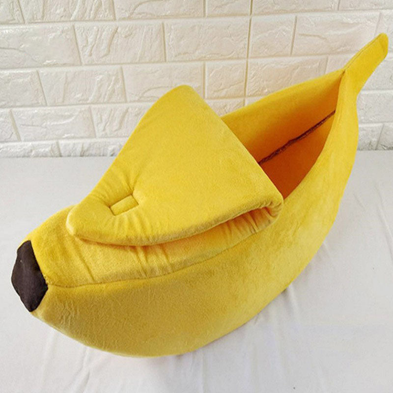 Cute Banana Shape Dog Cat House Soft Warm Kennel Sleeping Bed House Tent Pet Supplies