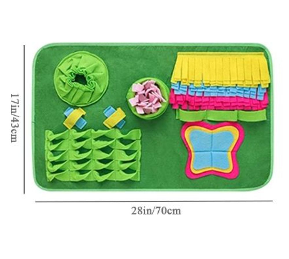 Snuffle Mat Interactive Dog Toys Bowl for Boredom Pet Dog Cat Feeding Games Treat Dispensing Puzzles Mat for Large Small