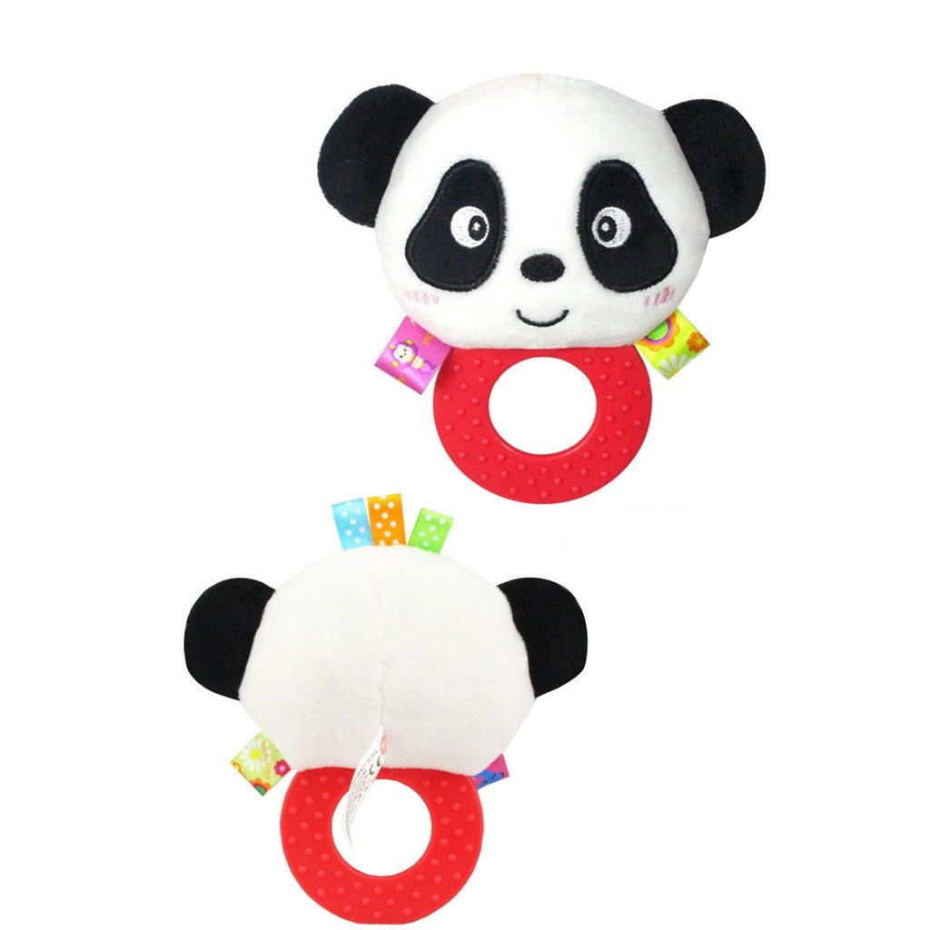 Funny Monkey Baby Soft Toy Rattle Teether Sound Plush Press Grip Squeezing Sounds Rich Colors For Sensory Exploration