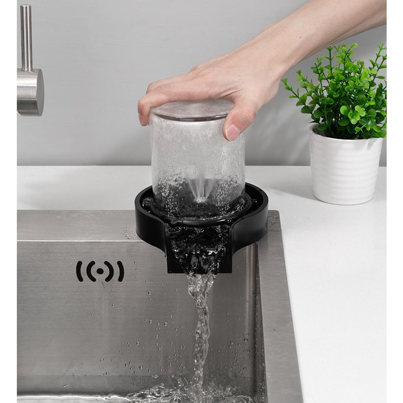 Cup Washer Bottle Kitchen Sink Kit Automatic Milk Bottle Coffee Cup Glass Cleaner Beer Pitcher Bar Automatic Washer