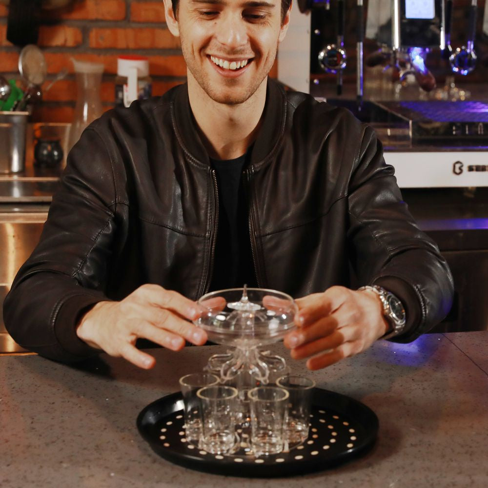 Second Generation Transparent 6 Shot Glass Wine Dispenser Rack For Party Gifts Bar Home New Style Hot Selling Artifact