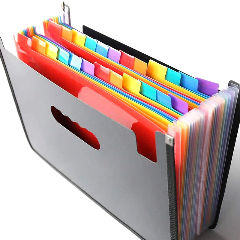 13 24 37 48 Layer A4 Expanding File Folder Document Waterproof Organizer Portable Paper Storage Multi-layer File Bag