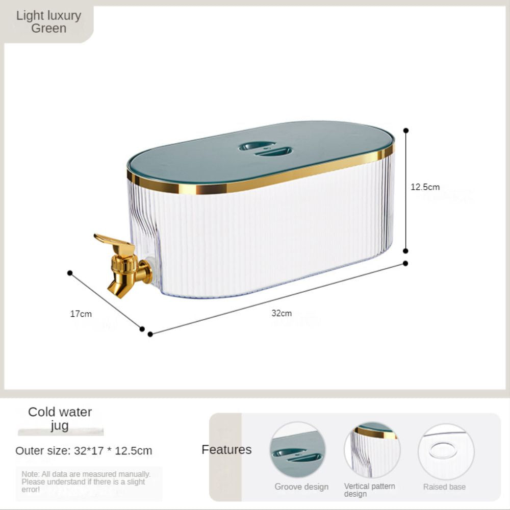 5.3L Refrigerator Water Bottle With Faucet Household Cool Large Capacity Cold Kettle Beverage Dispenser Container Jug
