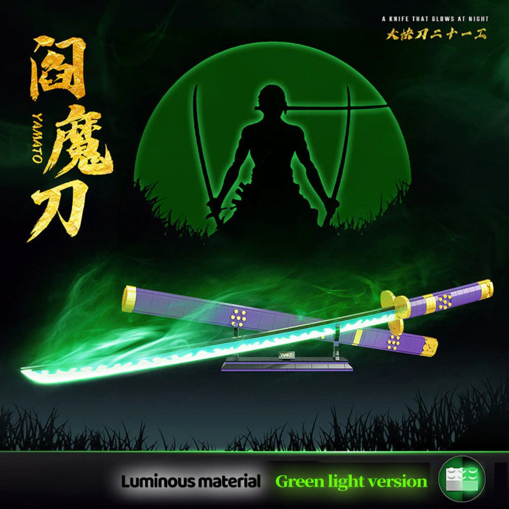 Demon Slayer Building Blocks 567 Roronoa Zoro:YAMATO Rengoku Kyoujurou Decorations Cosplay Creative Toys Boys Gifts