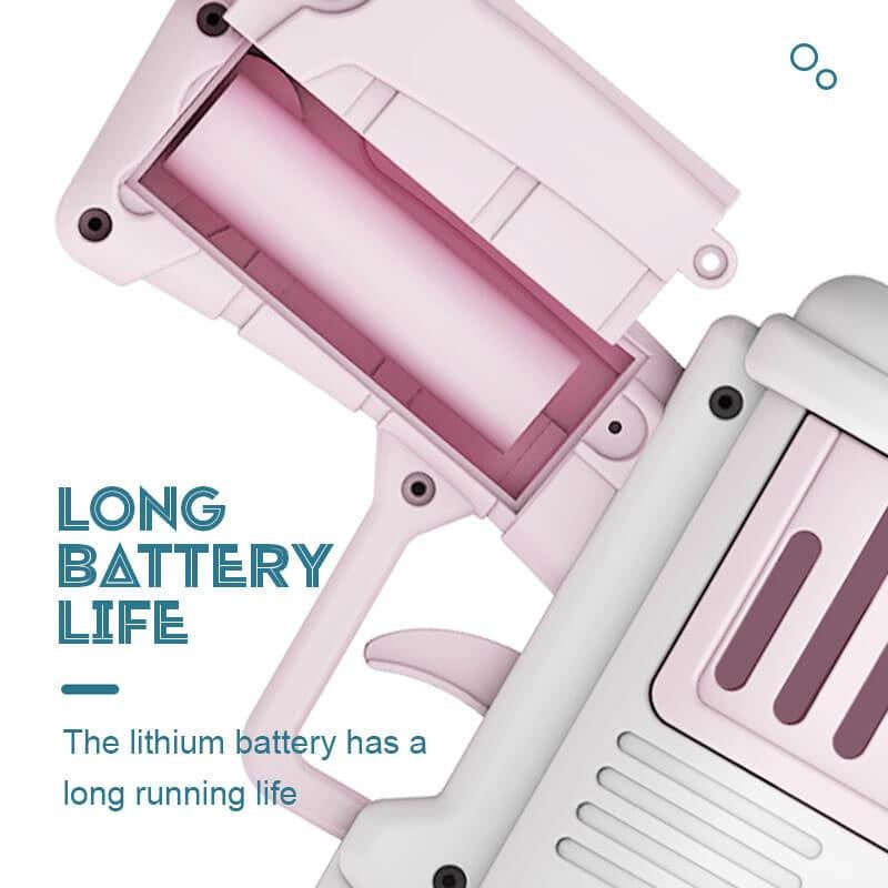 Super Bubble Machine Toy 64-Hole Automatic Gatling Handheld Bubble Gun Automatic Electric Bubble Maker Indoor Outdoor