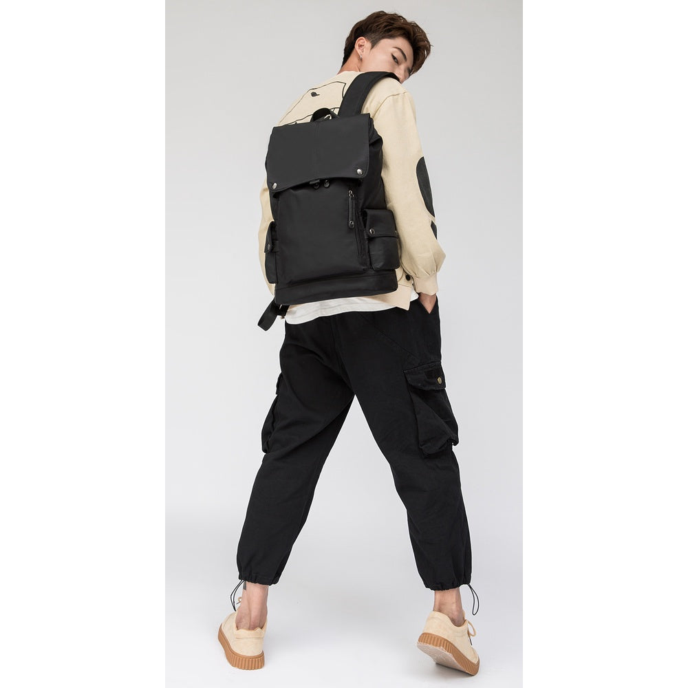 New Men's Trend Korean backpack simple waterproof casual nylon large capacity travel bag School Bag