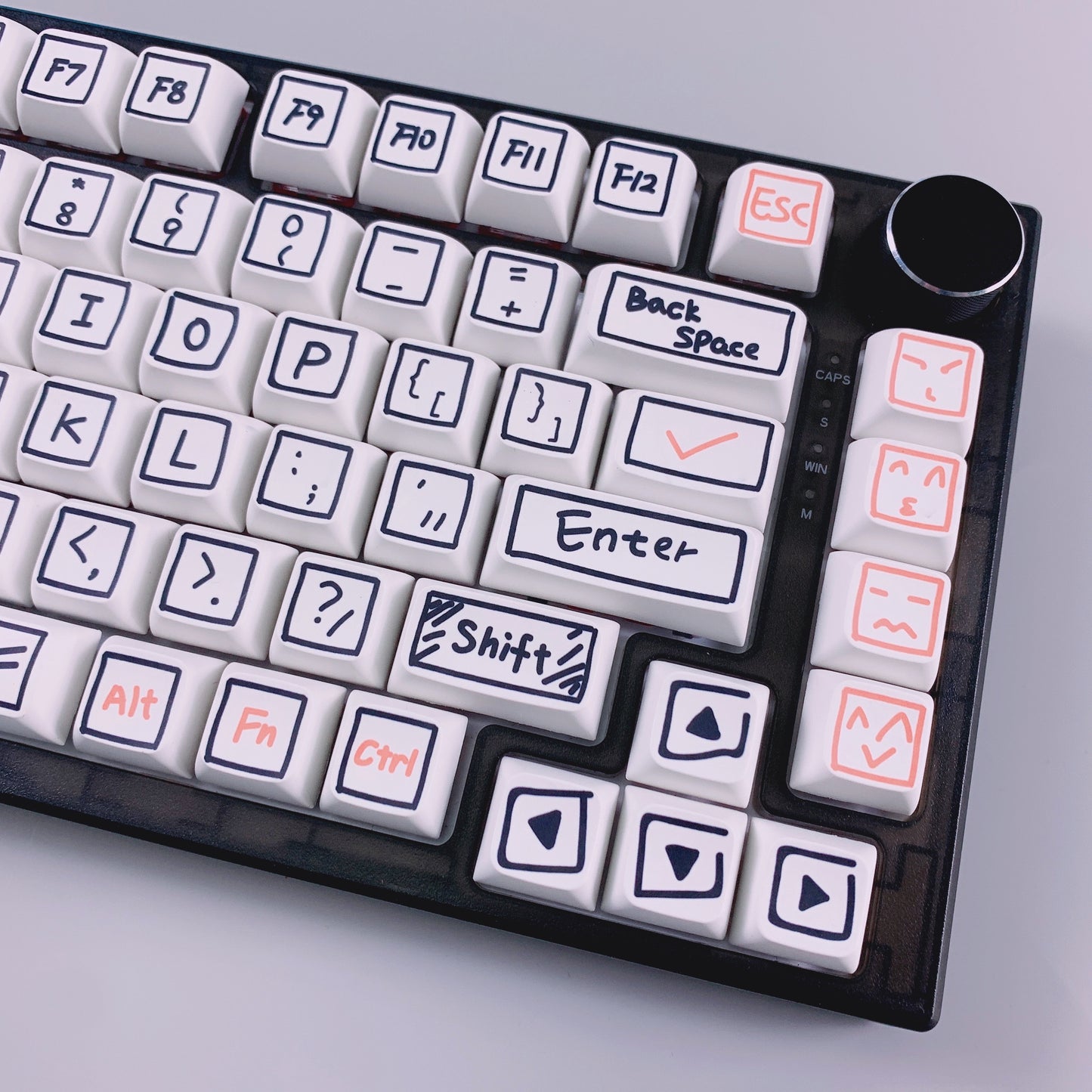 127 Keys Watercolor Pen Keycaps XDA Profile Graffiti Cartoon Anime PBT DYE SUB Mechanical Keyboard Keycap Set