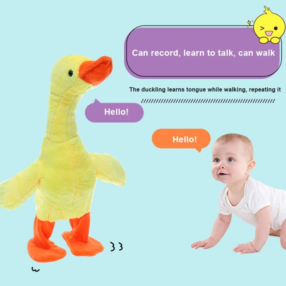 Talking Singing And Walking Duck Musical Duck Toy Dancing With 138 Music Fun Interaction Toy Multiple Functions Safe Kid