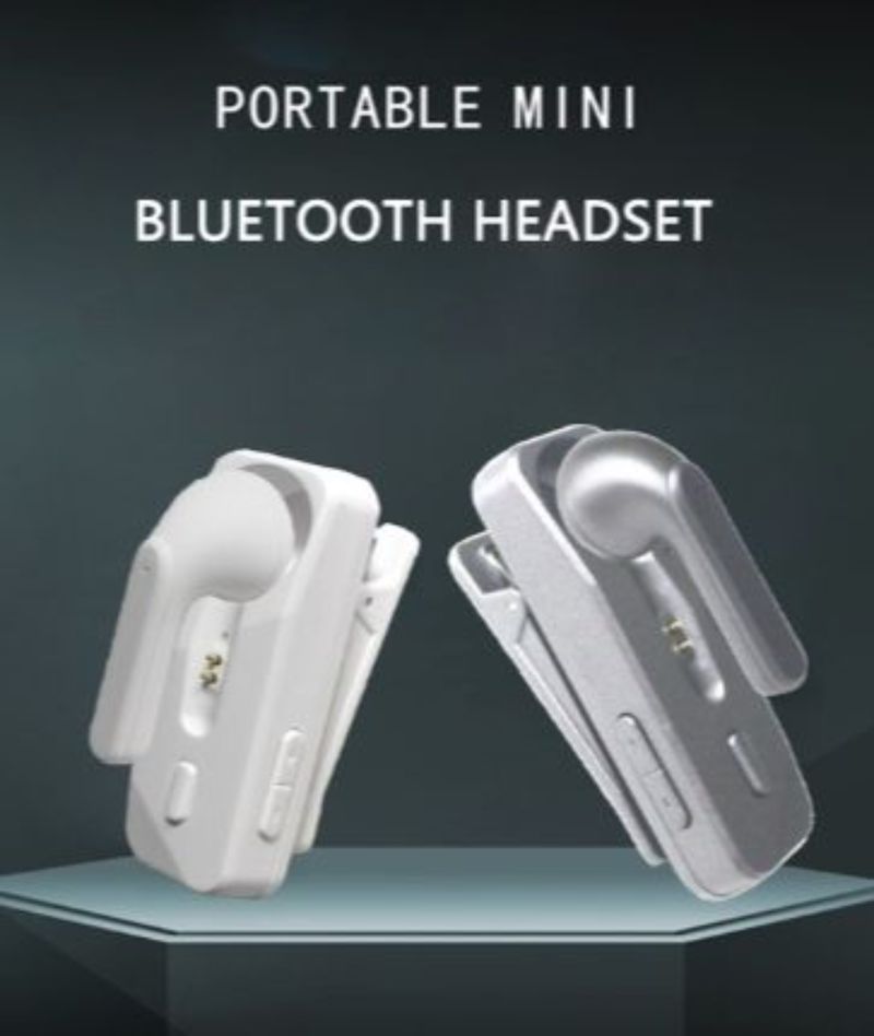 Mini Bluetooth Earphone Noise Cancelling 10 Hours Of Music Time , Switch Left And Right To Wear On Ear With Microphone