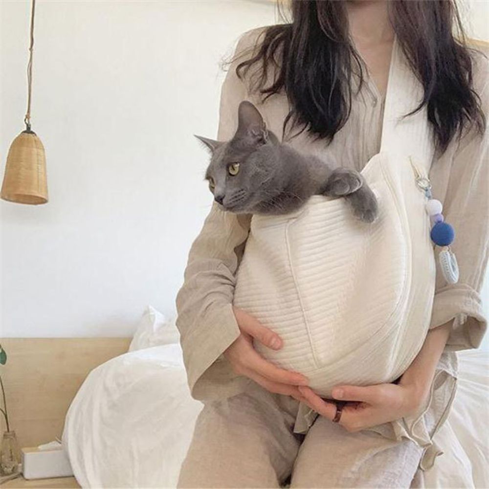 Large Capacity Canvas Bag Cat Bag Pet Home Travel Puppy Dog Carrier Large Sling Bags Hiking Outdoor Casual Shoulder Bags