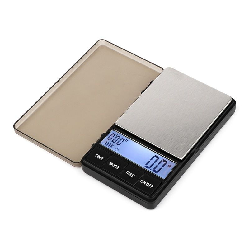Pocket Small Coffee Scale with Timer Espresso Scale with Tare Fun 1000 x 0.1g Digital Gram Scale with Large LCD Screen
