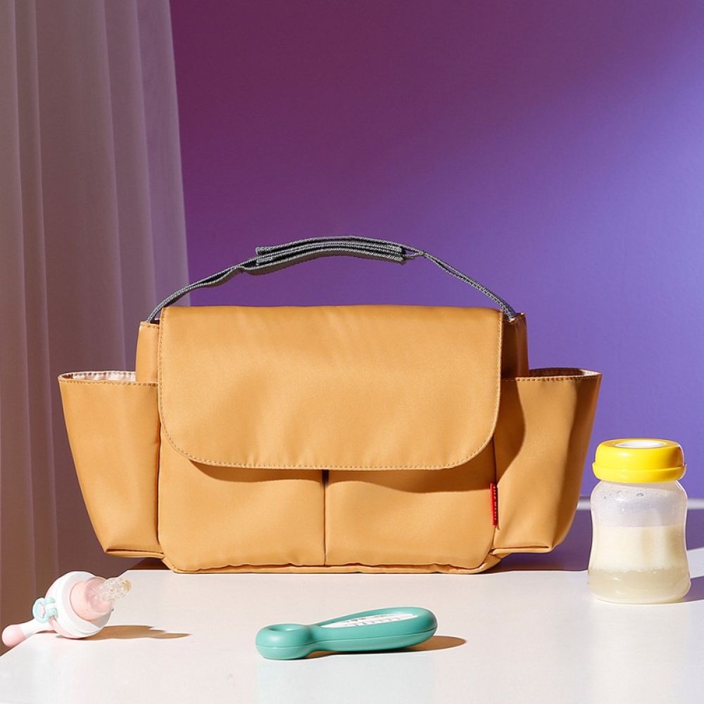 Waterproof Stroller Hanging Bag Diapers Bottles Organizer Bag Multi Pocket Storage Bag Large Capacity Multi Functional