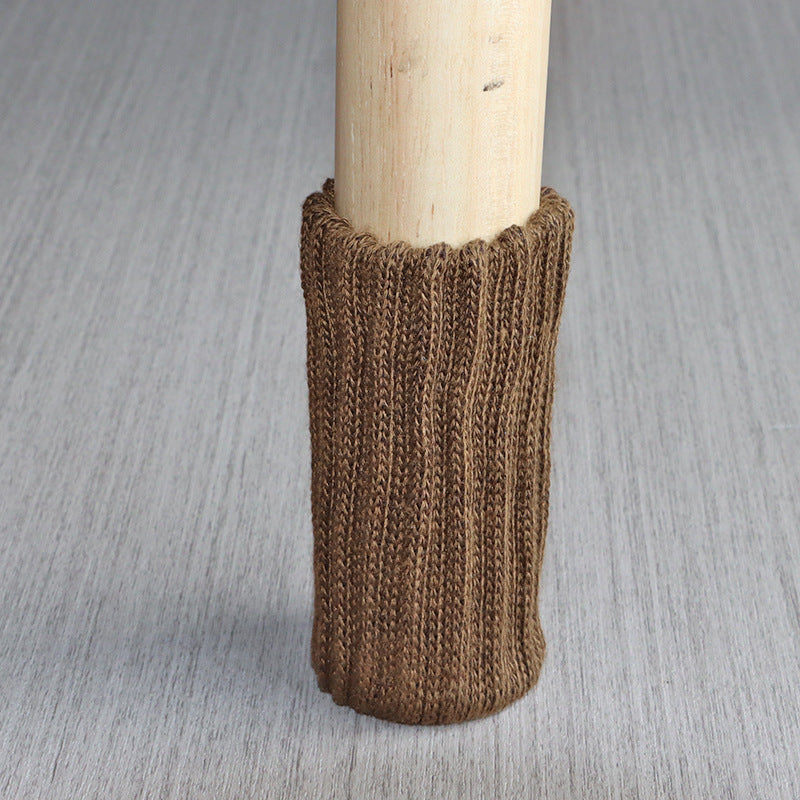 24PCS Knitted Chair Leg Socks Furniture Table Feet Leg Floor Protectors Covers Floor Protection Pads Moving Noise Reduction