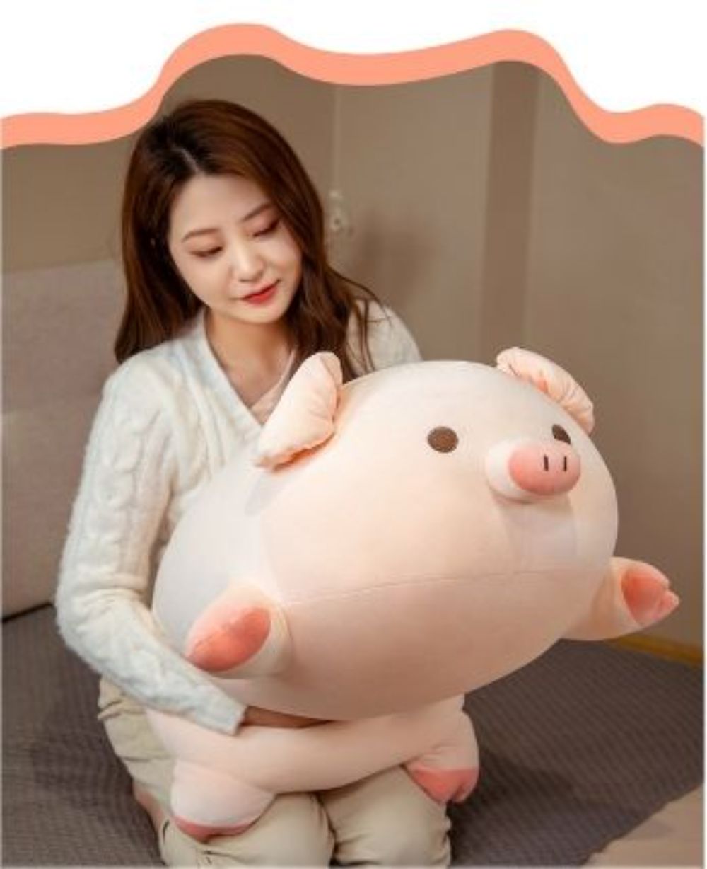 Cute And Soft Expression Pig Plush Toy, Soft Toy For Kids or Girls Comfortable Compact Light And Handy Design Easy Carry