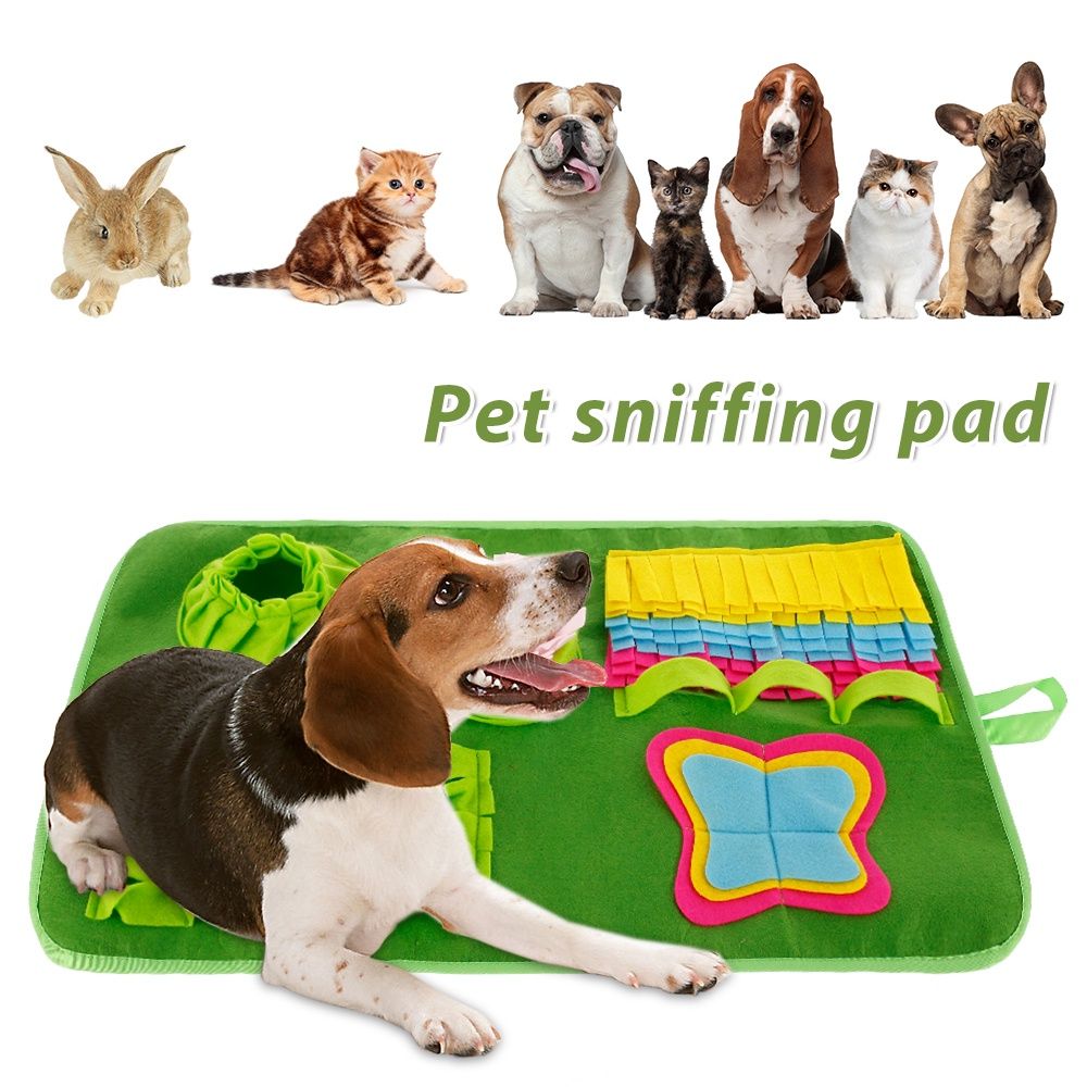 Snuffle Mat Interactive Dog Toys Bowl for Boredom Pet Dog Cat Feeding Games Treat Dispensing Puzzles Mat for Large Small