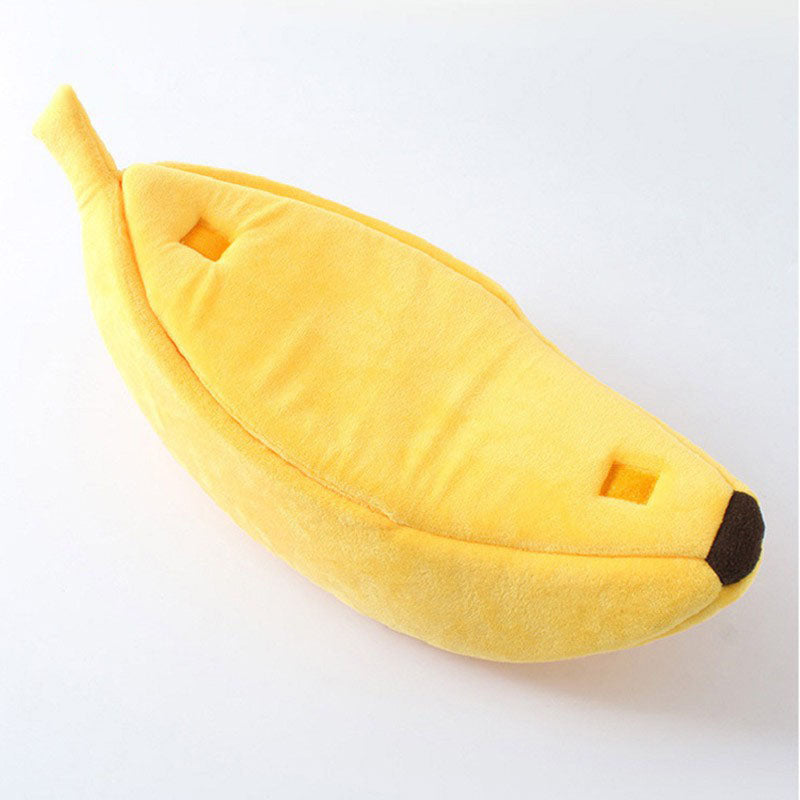Cute Banana Shape Dog Cat House Soft Warm Kennel Sleeping Bed House Tent Pet Supplies