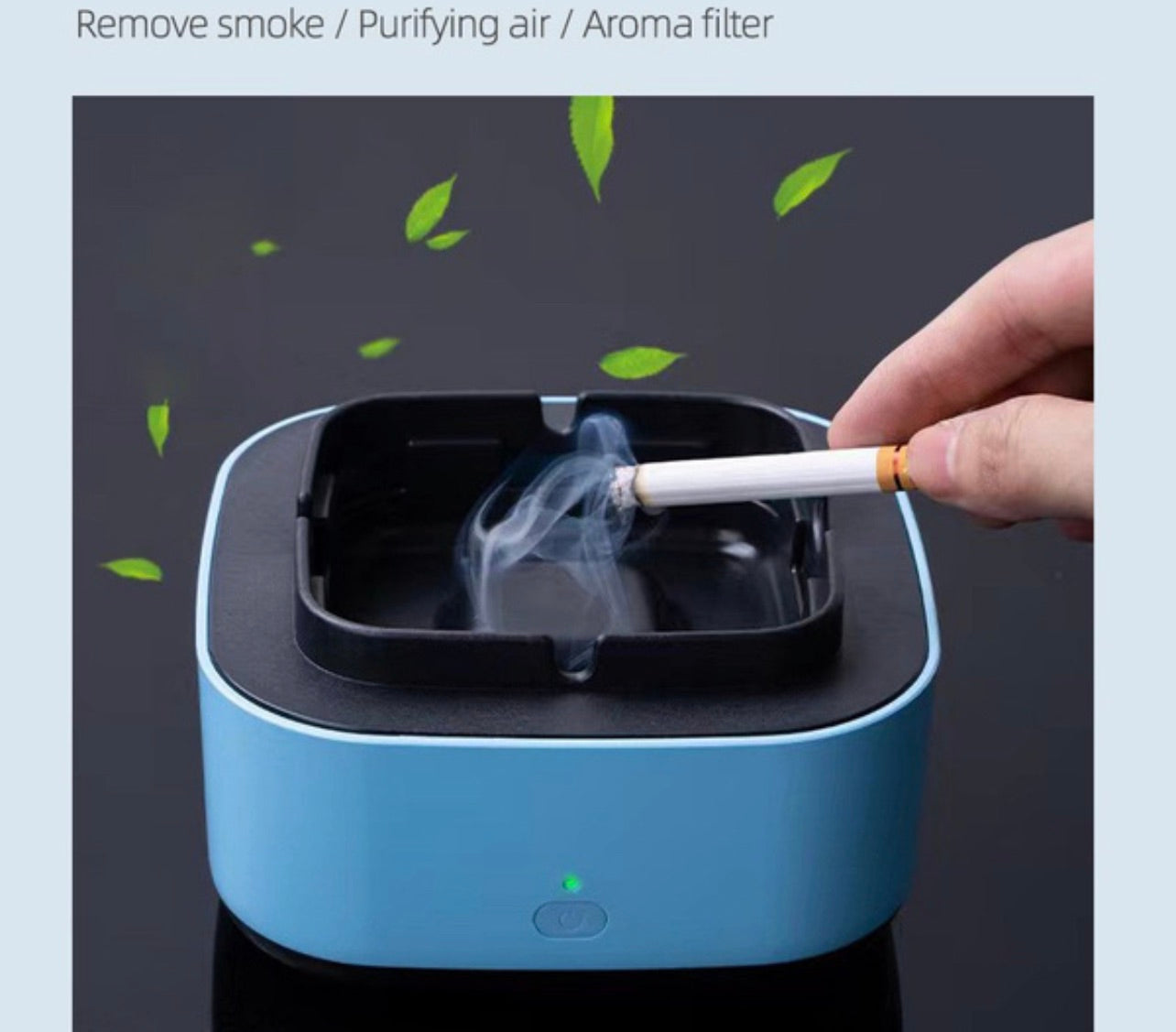 Smokeless Ashtray With Air Purification Function Anti-second-hand Ashtray Air Purifier Automatic Smoke Exhaust Ashtray