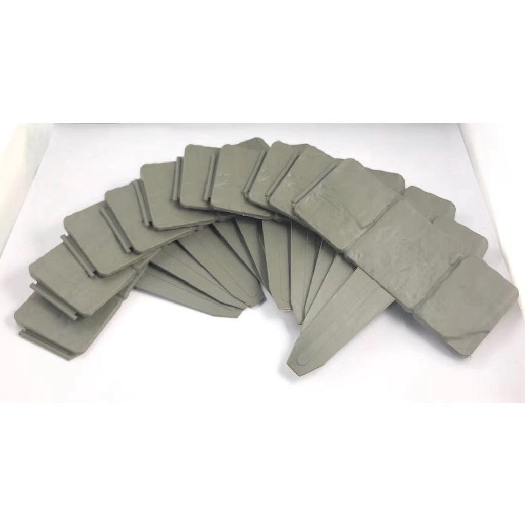 Copy of 10pcs Flexible Home Garden Edging Plastic Fence Stone Effect Lawn Yard Flower Plant Border Easy Installation