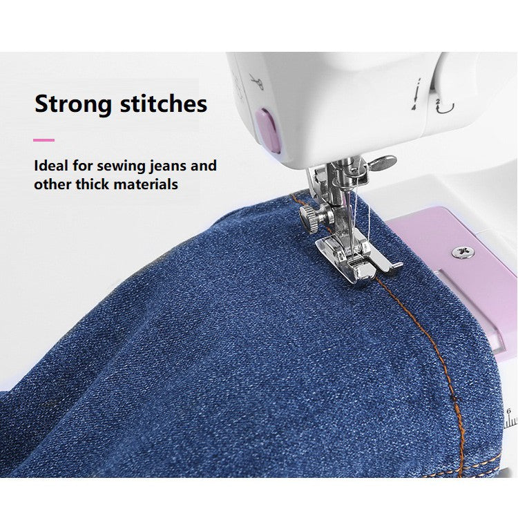 Upgraded Sewing Machine (12 stitches) 3 pin plug warranty needle thread can add Sewing Kit