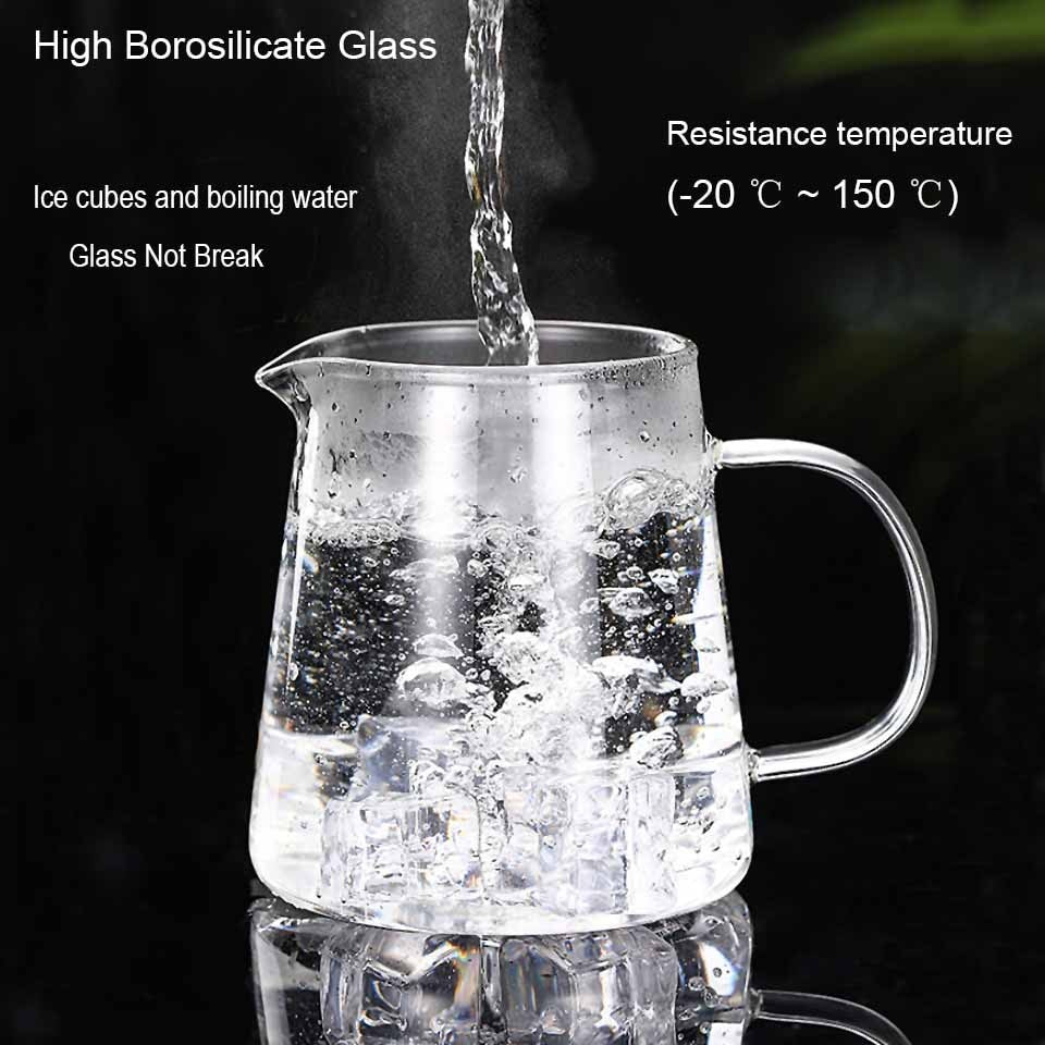 Heat Resistant Glass Kettle Teapot with Removable Stainless Steel Infuser Home Office Glass Teapot Brewing Tea Maker