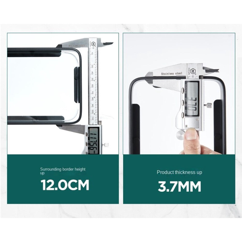 Cosmetic Glass Mirror Storage Toilet Rack No Punching Bathroom Shelf Wall Toilet Washstand