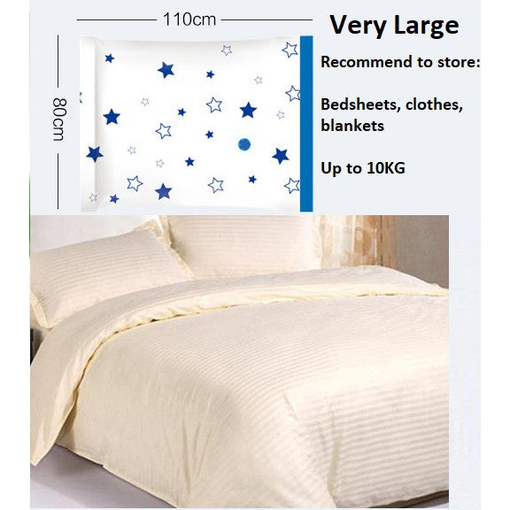 Clothes Vacuum Storage Travel Plastic Bag Seal Air Compression Bags