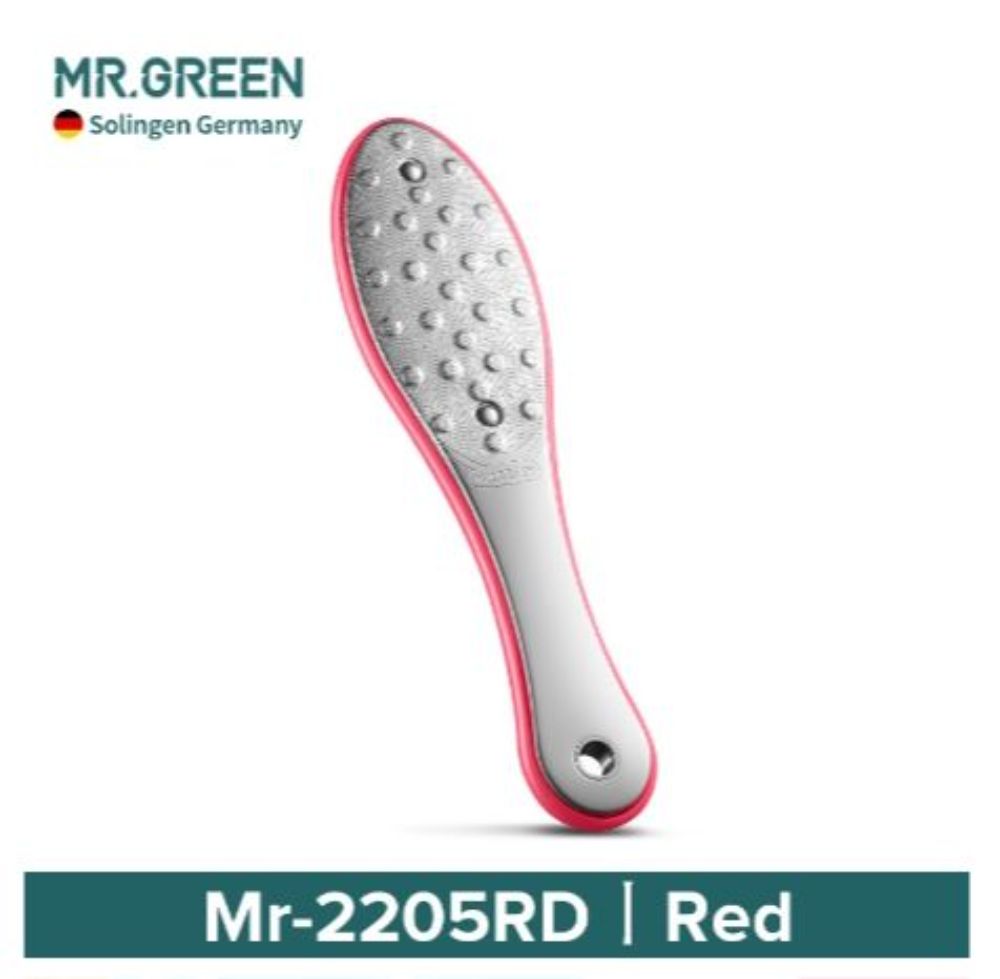 MR.GREEN Pedicure Foot Care Tools Foot File Skin Remover Professional Stainless Steel Double Sides Files