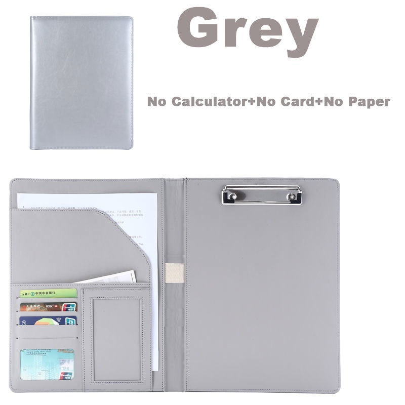 A4 Multifunctional Conference Folder, Business Stationery Organizers, PU Leather Document Equipment