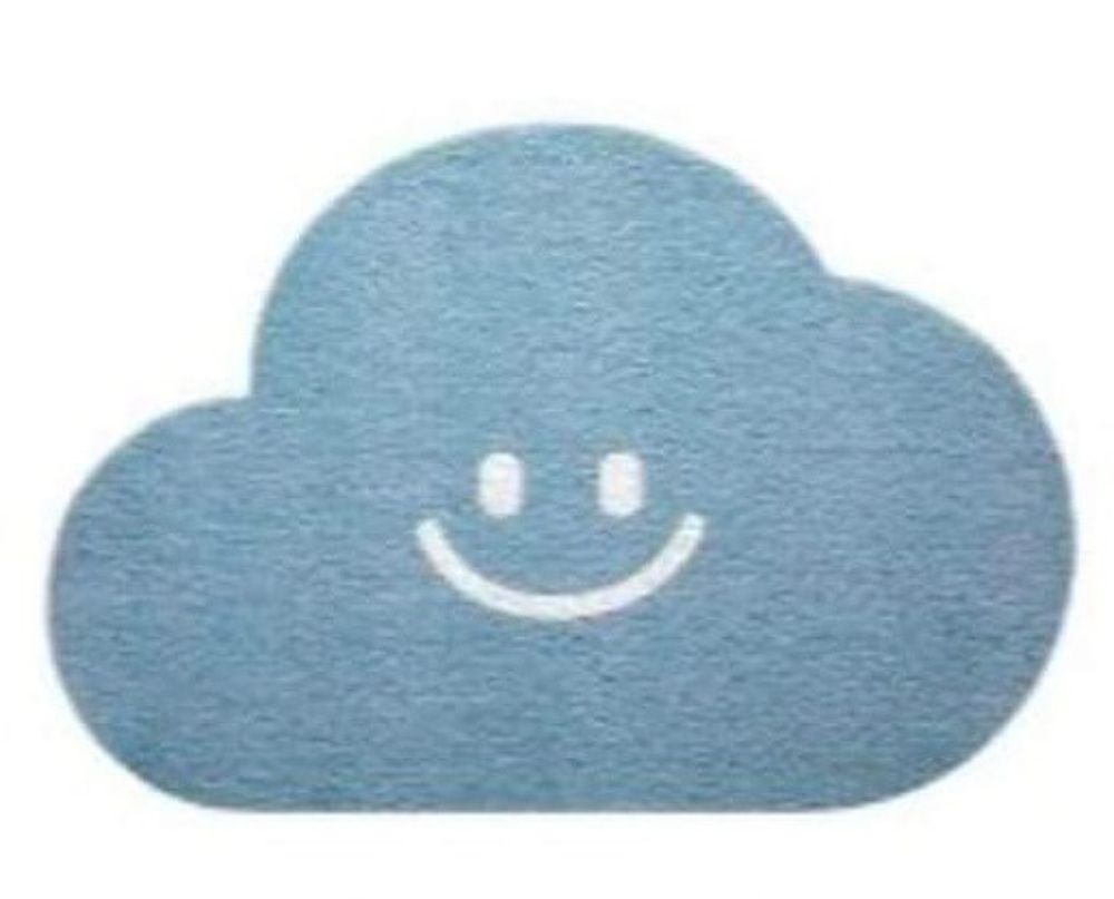 Cartoon Clouds Dust Removal Household Silk Ring Floor Mats Entrance Door Mud Scraping Anti-Slip Carpet PVC Foot House