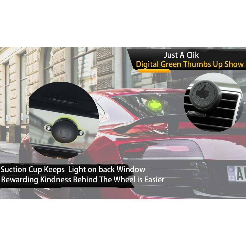 Thumbs Up Pilot Light For Car Thank You Button Indicated Light Wireless Remote Button Green Light Appreciation Gesture
