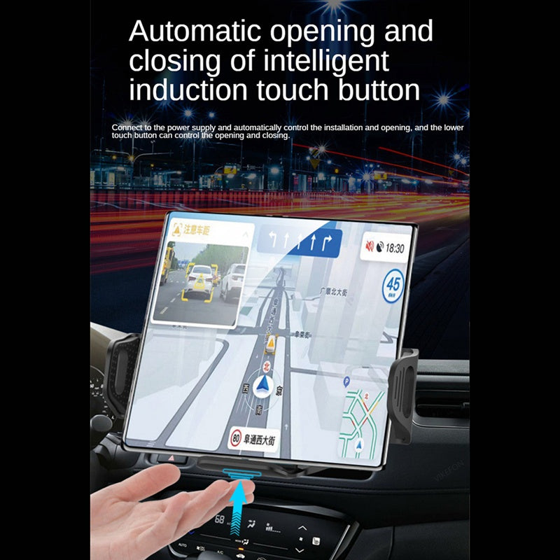 15W Qi Wireless Car Charger Mount Holder Fast Phone Charger for Samsung Galaxy Z Fold 3 2 iPhone 13 12 Max Huawei Mate X