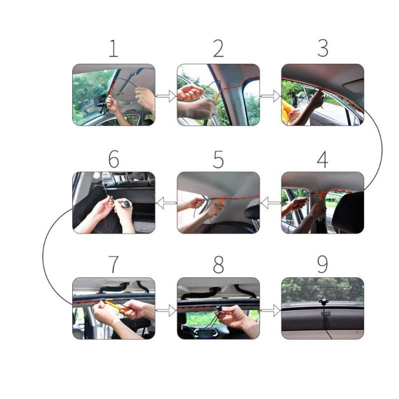 Cheapest Dash Cam Dual Lens Car DVR Camera HD 1080p IPS Front + Rear Night Vision with loop recording function