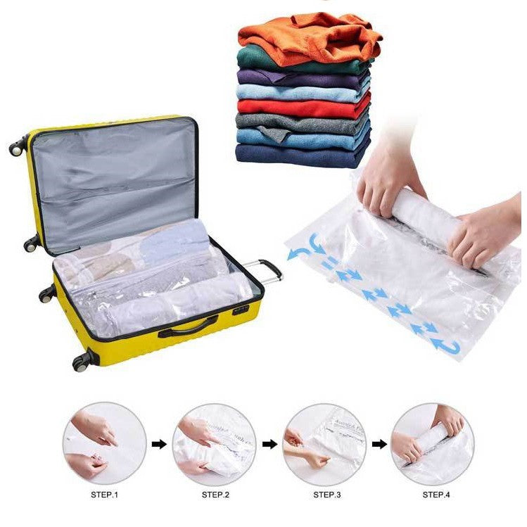 Clothes Vacuum Storage Travel Plastic Bag Seal Air Compression Bags