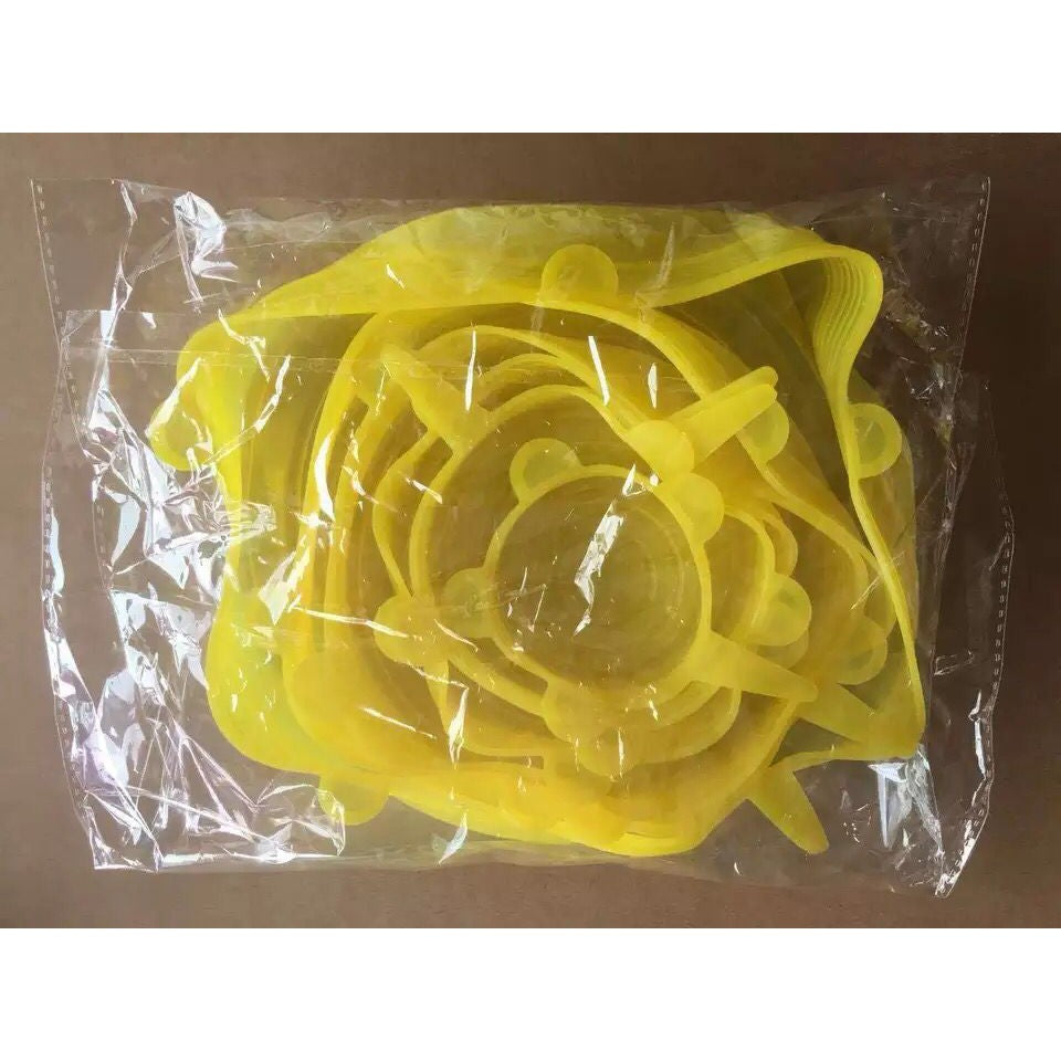 Silicone Stretch Lids 6 sizes-in-1 stretchable to seal bowls lid