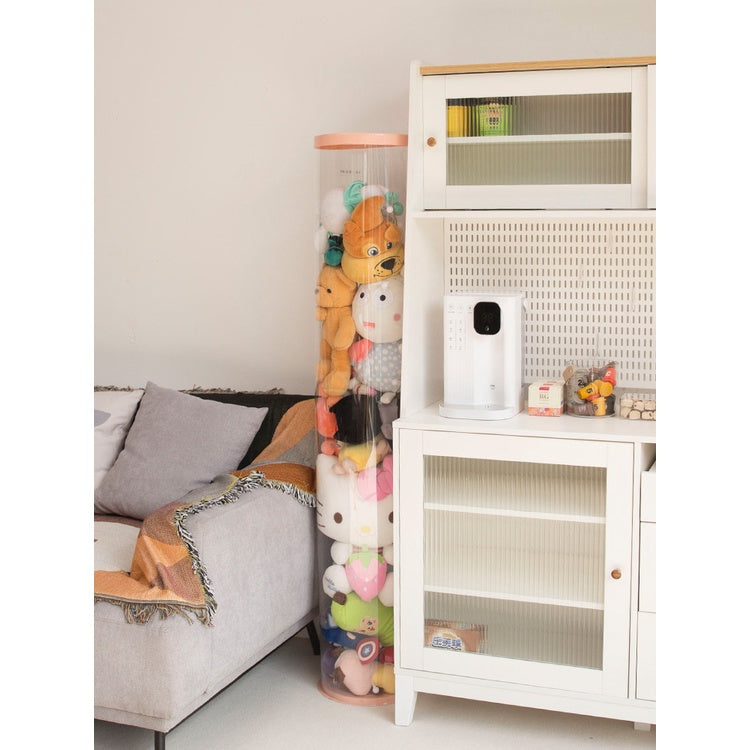 Doll Storage Bucket Soft Toys Container Plastic Storage for Cuddly Toys Transparent PVC Storage Container Basket