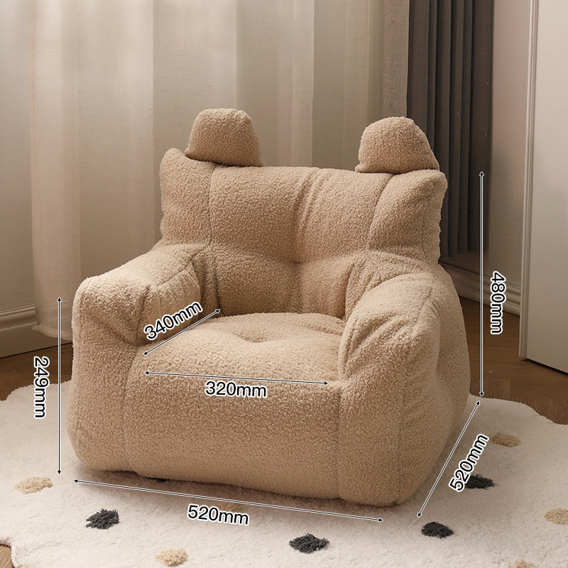 Lazy Sofa Kids Soft Couch Storage Pockets Design Home Decor Mini Casual Seat Cartoon Children's Sofa Reading Kids Chair