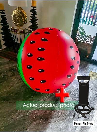 Large floatie beach half or full watermelon inflatable float swimming pool party floats raft