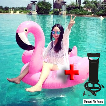 Pink floatie beach flamingo inflatable float swimming pool party floats