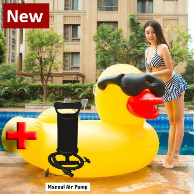 Large floatie beach duck inflatable float swimming pool party duckie raft