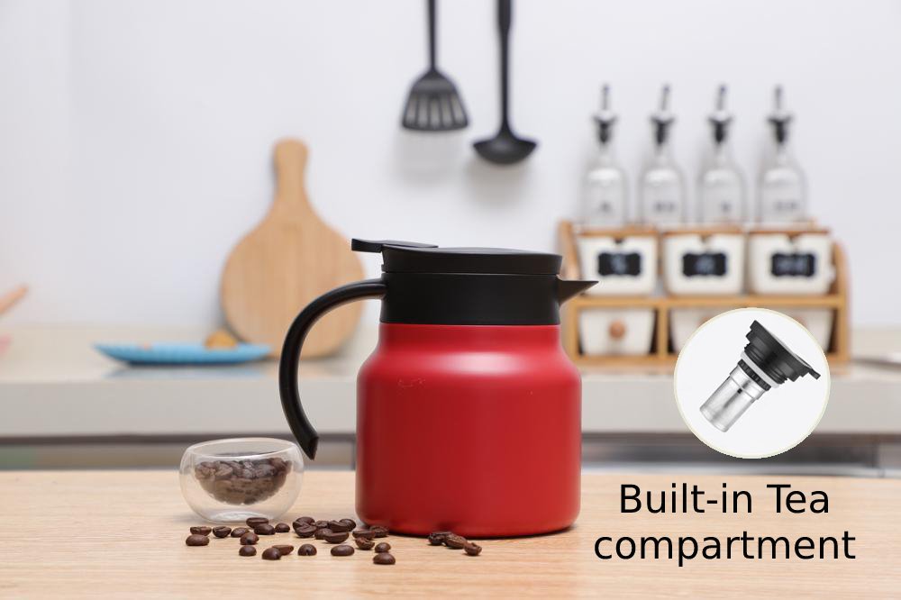 Stewed Teapot Stuffy Brewing Pot Insulation Teapot Stewed Brewing Teapot Household Stainless Steel Tea Set Coffee Pot