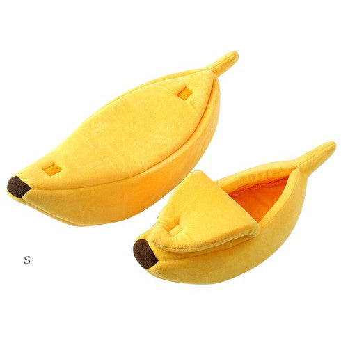 Cute Banana Shape Dog Cat House Soft Warm Kennel Sleeping Bed House Tent Pet Supplies