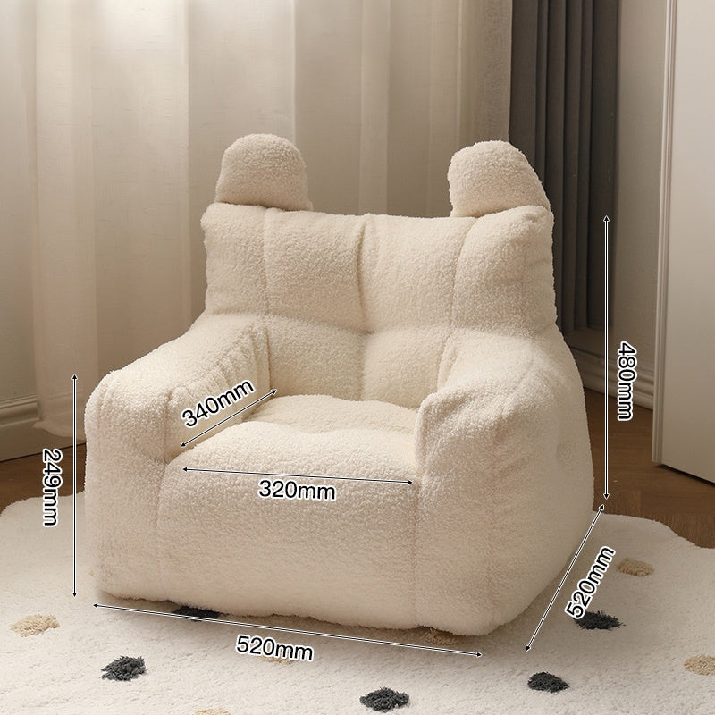 Lazy Sofa Kids Soft Couch Storage Pockets Design Home Decor Mini Casual Seat Cartoon Children's Sofa Reading Kids Chair