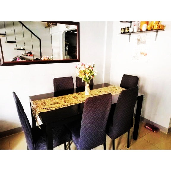 Placemat Rectangular Leaf Hot Stamping Heat Insulation Placemat Nordic Style Table Mat PVC 30x45cm