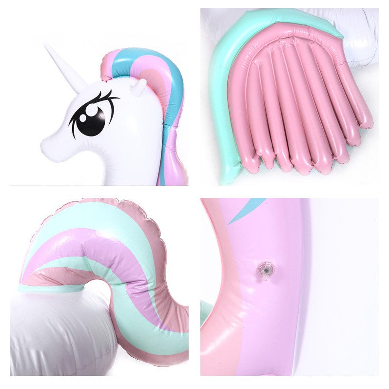 Large floatie beach unicorn inflatable float swimming pool party raft unique