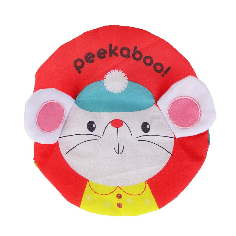 Baby English 3D Sensory Cute Cloth Books Kids Crinkle Sound Educational Crinkly