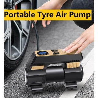 Digital Car Tyre Air Pump Compressor 80 And 100 Cylinder Tire Portable Inflator Fast And Powerful Portability Convenient