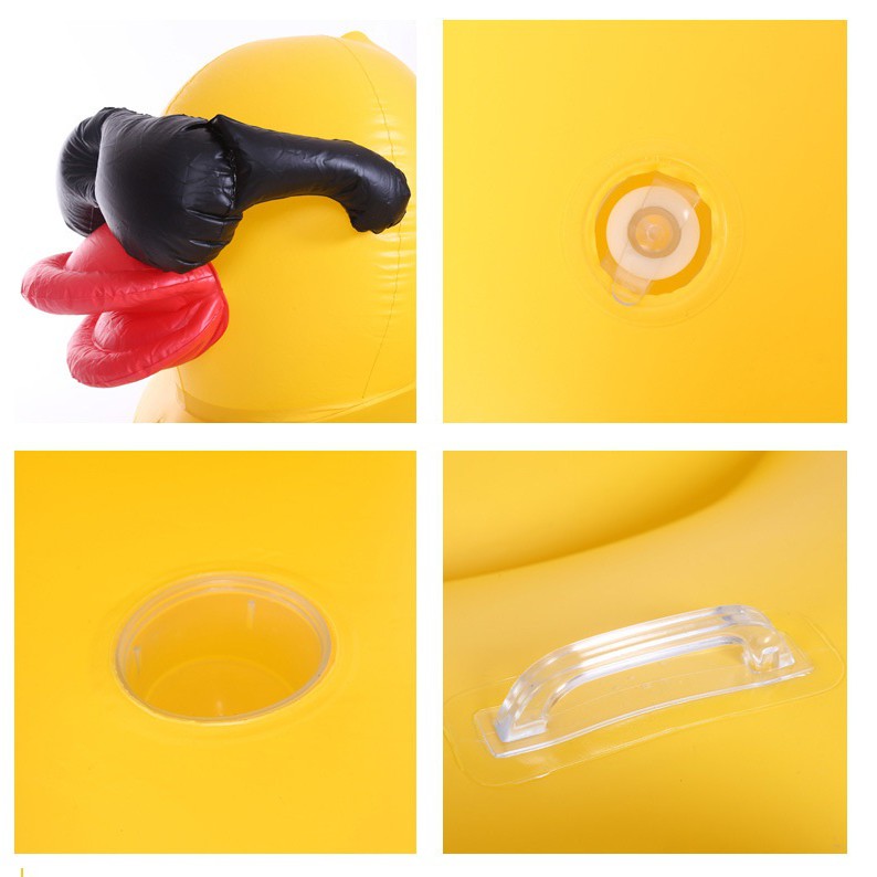 Large floatie beach duck inflatable float swimming pool party duckie raft