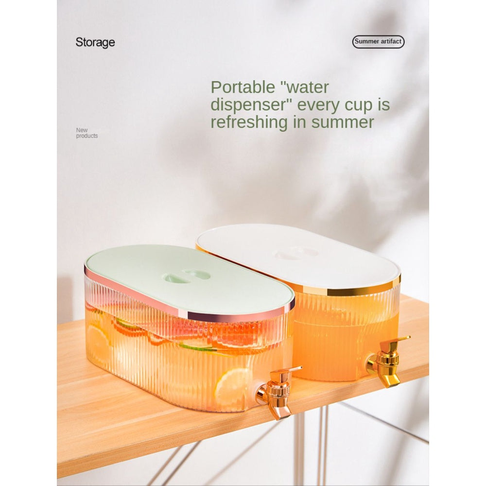 5.3L Refrigerator Water Bottle With Faucet Household Cool Large Capacity Cold Kettle Beverage Dispenser Container Jug
