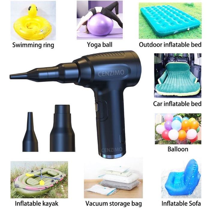3 In 1 Electric Cordless Handheld Vacuum Duster Blower Air Pump Multi Use Cleaner Car Vacuum Keyboard Computer Cleaner